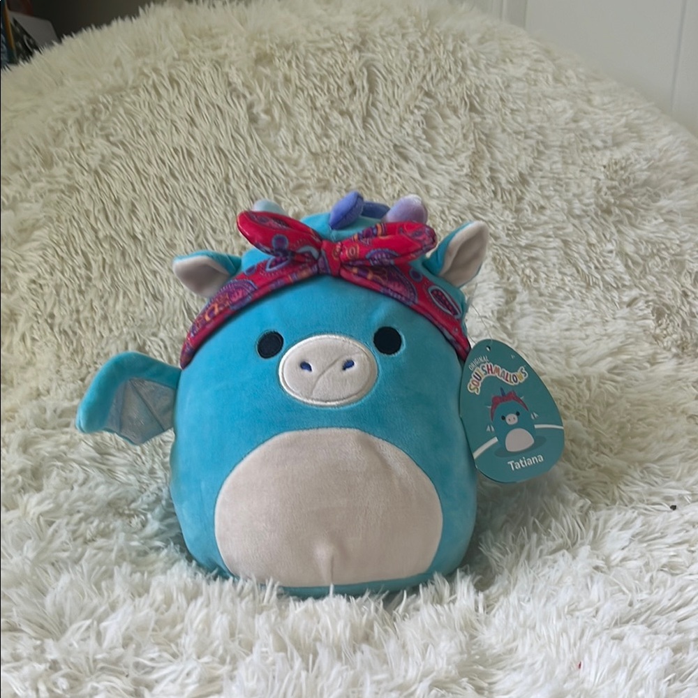 Squishmallows Teal and Pink Unicorn Plush